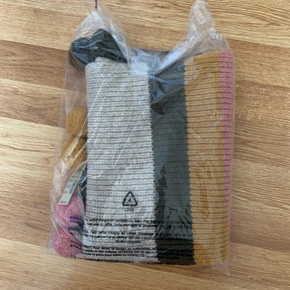 Madewell Striped Pom Pom Scarf - Picture 6 of 7